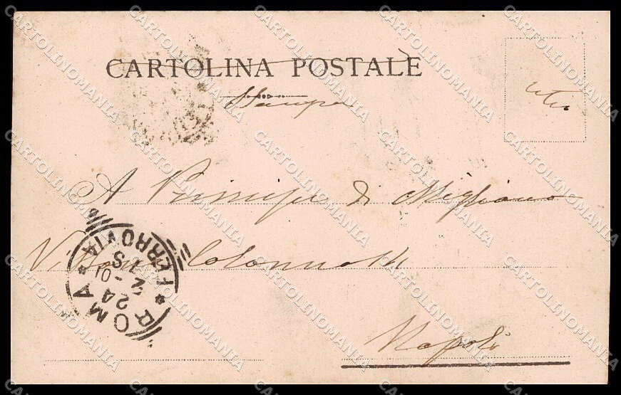 Roma I XII Cesari III Tiberio Stoppani Milano cartolina ZG6254 – retro