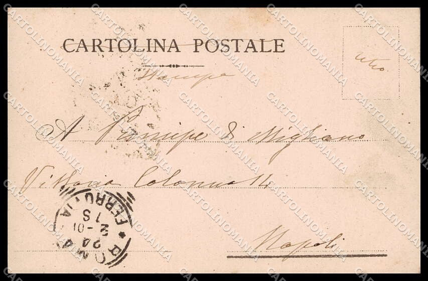 Roma I XII Cesari IV Caligola Stoppani Milano cartolina ZG6255 – retro