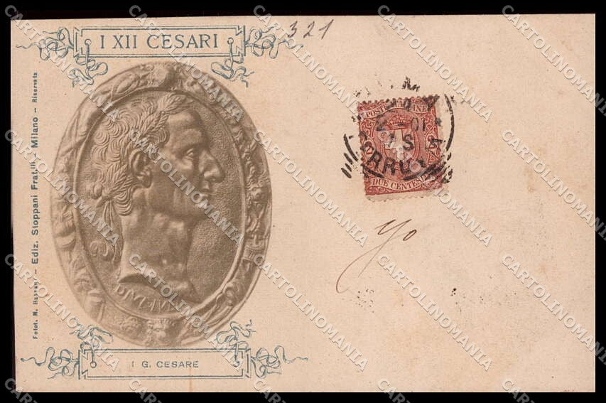 Roma I XII Cesari Cesare Stoppani Milano cartolina ZG6256 – fronte
