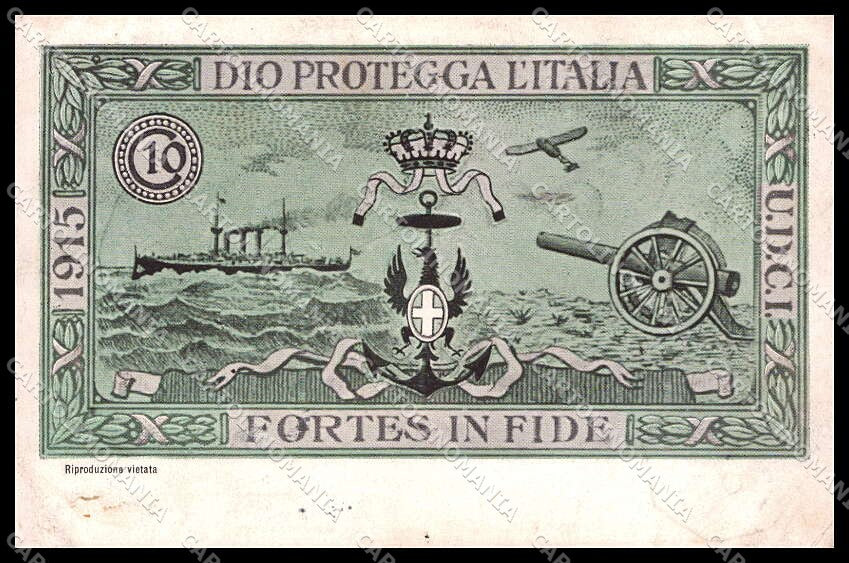 WW1 WWI Propaganda Esercito PIEGHINA cartolina ZG6259 – fronte