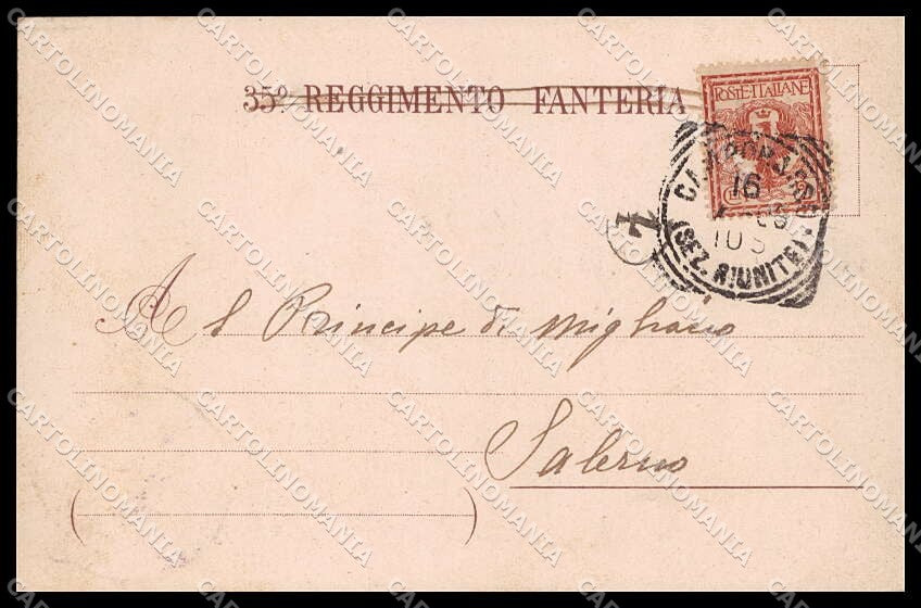 Militari Reggimentali 35° Regg. Fanteria Brigata Pistoia cartolina ZG6264 – retro