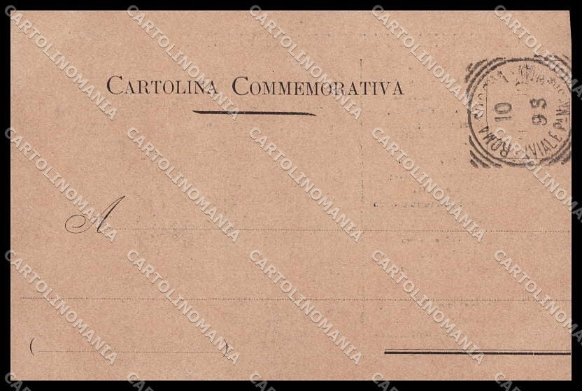 Royalty Reali Savoia Umberto I Roma Trasteverine RIFILATA cartolina ZG6268 – retro