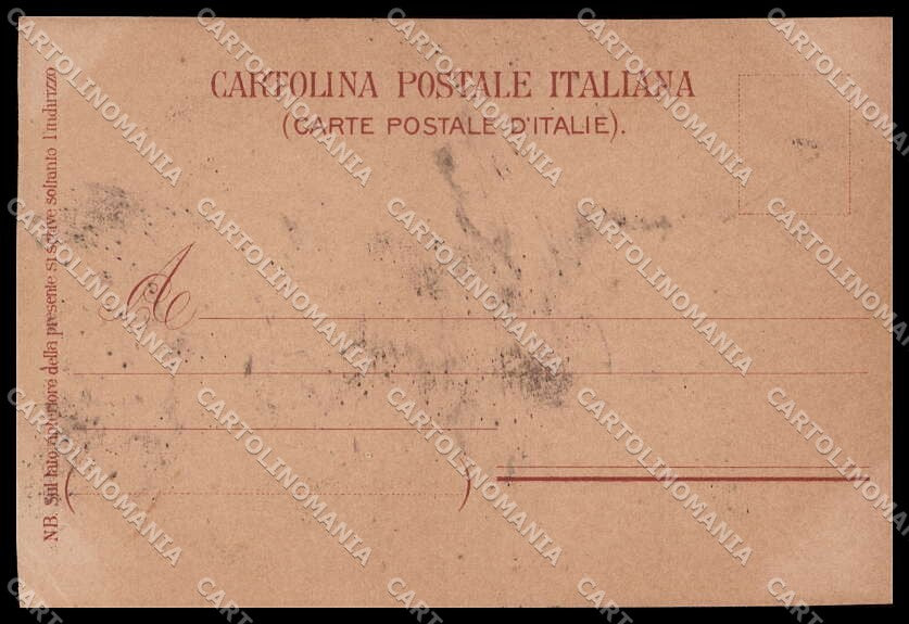Royalty Reali Savoia Umberto I Cenni RIFILATA PIEGHINA cartolina ZG6269 – retro