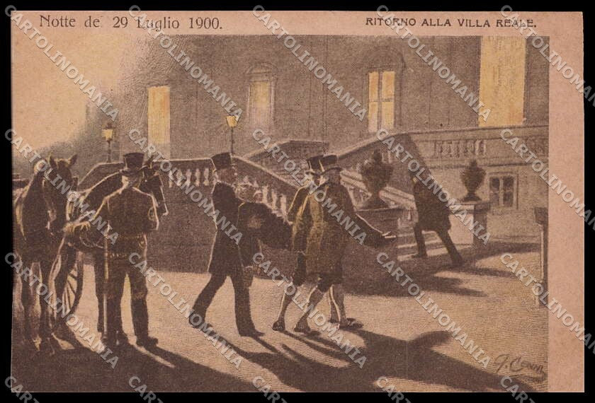 Royalty Reali Savoia Umberto I Cenni RIFILATA cartolina ZG6271 – fronte