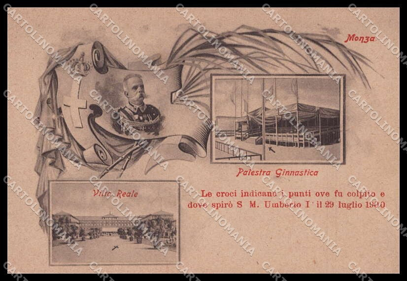Royalty Reali Savoia Umberto I Monza Villa Reale cartolina ZG6273 – fronte