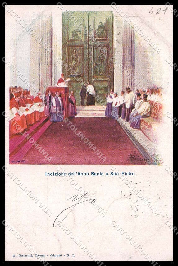 Roma Vaticano Anno Santo San Pietro Bianchini cartolina ZG6277 – fronte