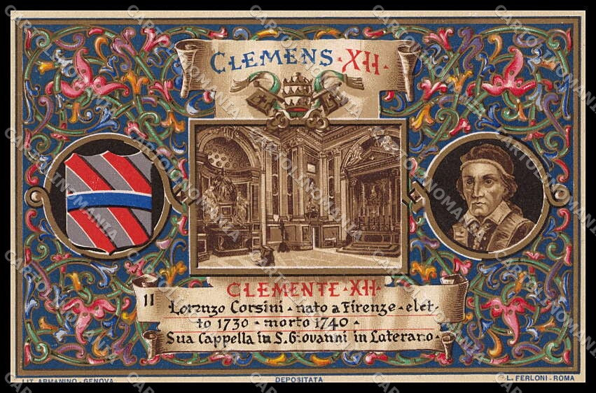 Roma Vaticano Serie i Papi Clemente XII cartolina ZG6278 – fronte