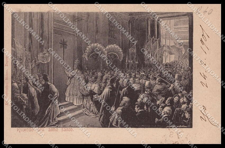 Roma Vaticano San Pietro Papa Leone XIII Anno Santo cartolina ZG6283 – fronte