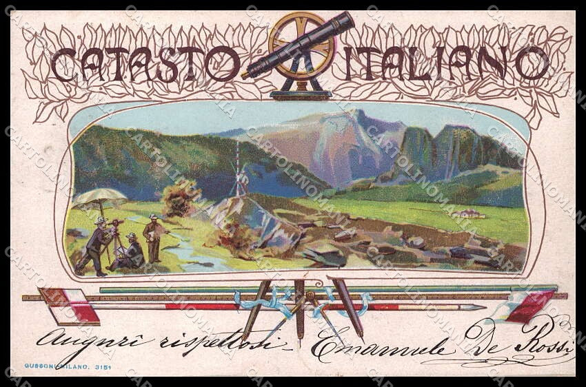Militari Reggimentali Catasto Italiano cartolina ZG6291 – fronte
