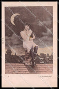 Surrealism Lady Paper Moon L. Arjalew phot. F.K. Serie 12-3 cartolina ZG6312 – fronte