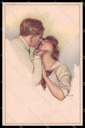 Illustratori Artist Signed Valeris Romantic Couple serie 443-5 cartolina ZG6320 – fronte