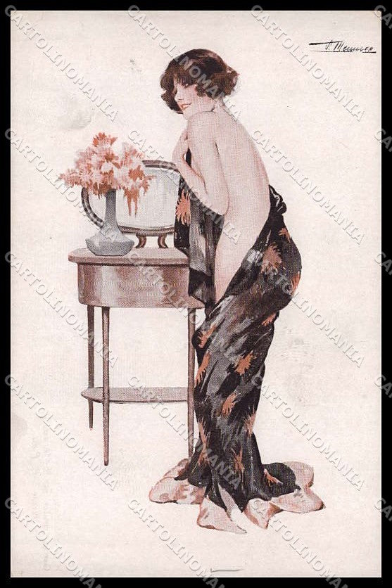 Artist Signed S. Meunier Risque Lady Gestes Frivoles serie 69-1 pc ZG6328 – fronte