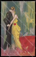 Illustratori Artist Signed Ferrari Romantic Couple Art Deco serie 1191 pc ZG6341 – fronte
