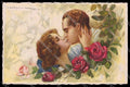 Illustratori Artist Signed Corbella Lady Kissing Couple Degami 637 pc ZG6374 – fronte