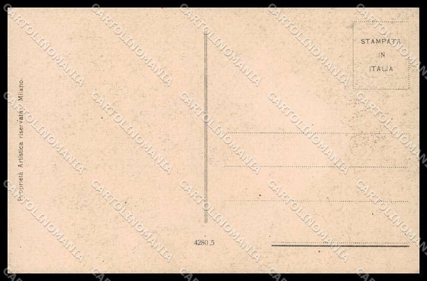 Illustratori Artist Signed Bigi Romantic Couple Art Deco serie 4280-5 pc ZG6397 – retro