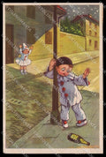 Illustratori Artist Signed Castelli Children Pierrot Degami 773 cartolina ZG6427 – fronte