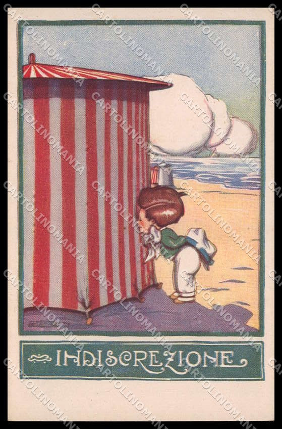 Illustratori Artist Signed Sgrilli Boy Sea serie 565-5 cartolina ZG6429 – fronte
