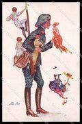 Artist Signed Sager Risque Lady Propaganda WW1 Les Proverbes de Guerre pc ZG6459 – fronte