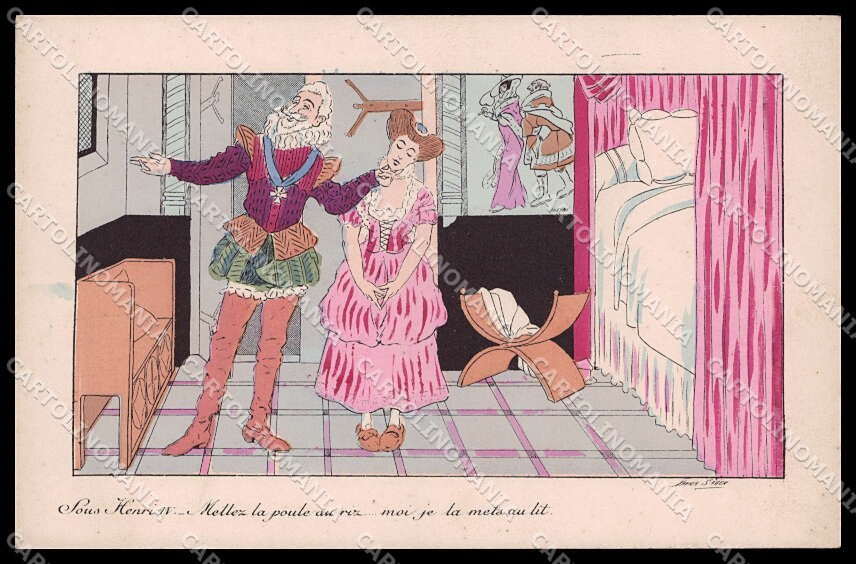 Artist Signed X. Sager Lady Henri IV Royalty serie 556 pc ZG6466 – fronte