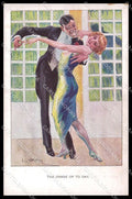 Illustratori Artist Signed Usabal Dancing Couple serie 1069 cartolina ZG6475 – fronte