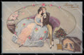 Artist Signed Chiostri Lady Christmas Art Deco Ballerini serie 251 pc ZG6525 – fronte