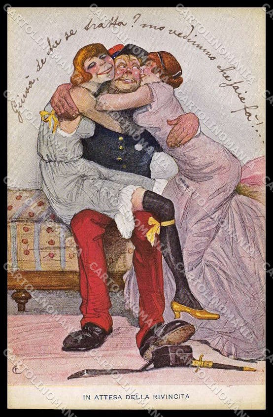 Illustratori Artist Signed Carminiani Lady Propaganda WW1 ABRADED pc ZG6555 – fronte