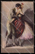 Illustratori Artist Signed A. Massa Lady Couple serie 608 cartolina ZG6575 – fronte
