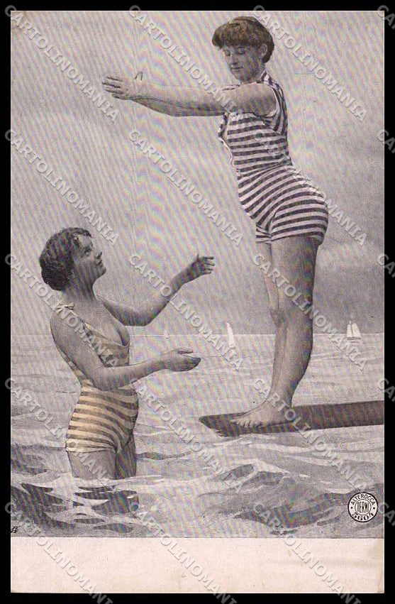 Illustratori Bathing Beauty Lady Alterocca 5604 cartolina ZG6578 – fronte