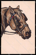 Illustratori Artist Signed Horse Hand Painted MM Vienne serie 246 pc ZG6673 – fronte