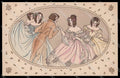 Artist Signed Alice Wanke Dancing Couple Art Nouveau MM Vienne 441 pc ZG6683 – fronte