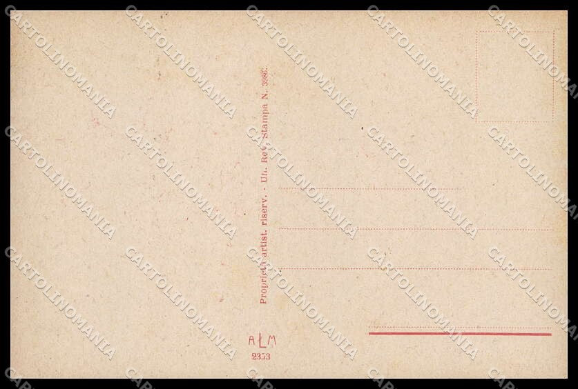 Illustratori Artist Signed Ercolea Romantic Couple Art Deco serie 2353 pc ZG6687 – retro