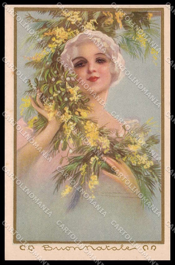 Illustratori Artist Signed Corbella Lady Art Deco Degami 3093 pc ZG6691 – fronte