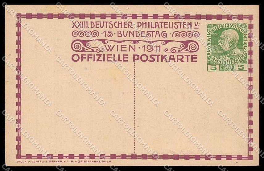 Artist Signed H. Kalmsteiner Deutscher Philatelisten Wien 1911 pc ZG6706 – retro