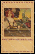 Illustratori Artist Signed Kempf Lady Art Nouveau serie 166-9 cartolina ZG6714 – fronte