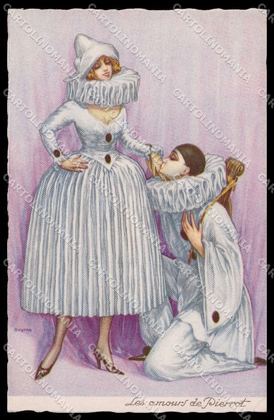 Artist Signed Guyma Les Amours de Pierrot serie 2024-1 CORNER CREASED pc ZG6720 – fronte