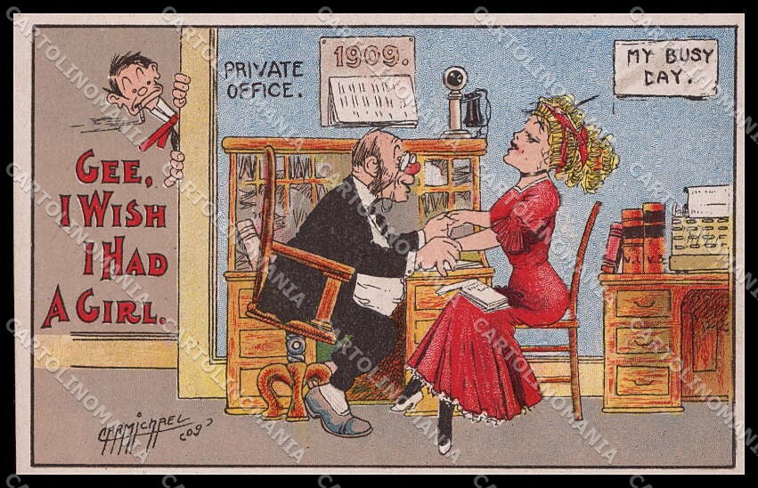 Illustratori Artist Signed Carmichael Lady Comic serie 568 cartolina ZG6723 – fronte