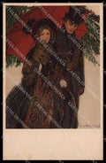 Illustratori Artist Signed Anne Whelan Betts Lady Couple MM Vienne 291 pc ZG6725 – fronte