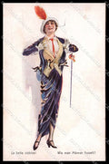 Illustratori Artist Signed Usabal Fashion Lady WSSB serie 1137 cartolina ZG6728 – fronte