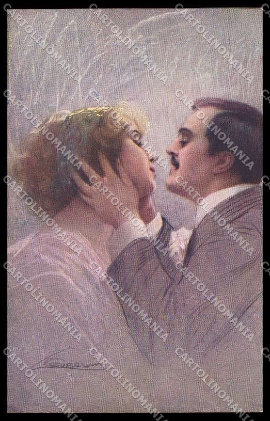 Illustratori Artist Signed Guerzoni Romantic Couple serie 278-6 cartolina ZG6730 – fronte
