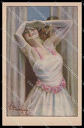 Illustratori Artist Signed S. Bagni Glamour Fashion Lady serie 2214 pc ZG6733 – fronte