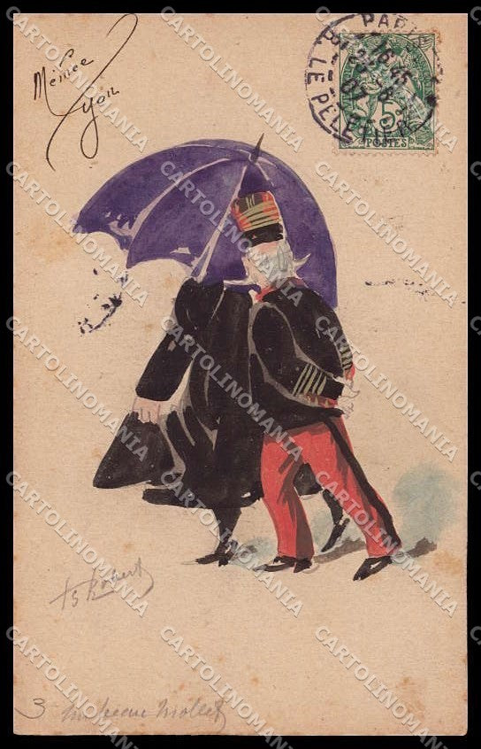 Illustratori Artist Signed Roberty Hand Painted Comic cartolina ZG6760 – fronte
