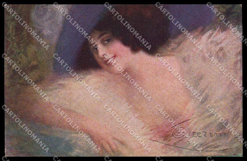 Illustratori Artist Signed Guerzoni Lady serie 2688-5 pc ZG6784 – fronte