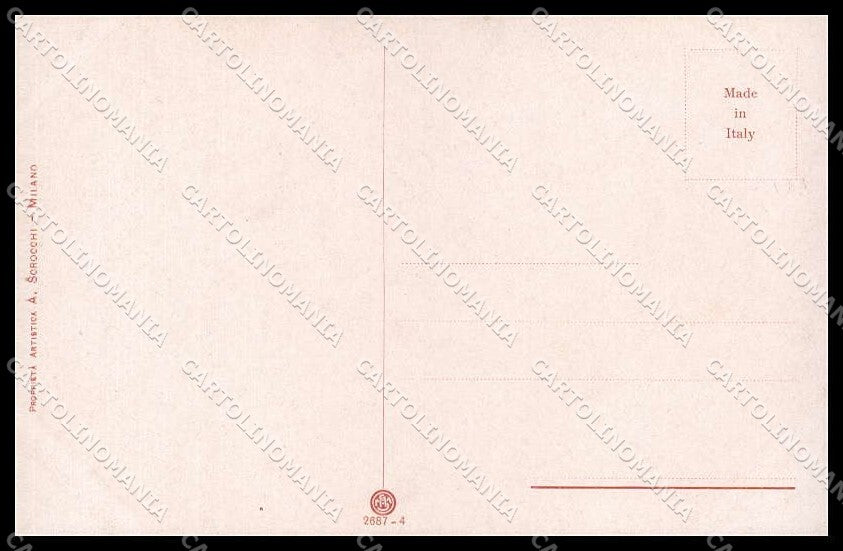 Illustratori Artist Signed Guerzoni Lady serie 2687-4 cartolina ZG6786 – retro