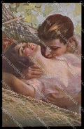 Illustratori Artist Signed Guerzoni Lady Romantic Couple serie 1028-5 pc ZG6788 – fronte