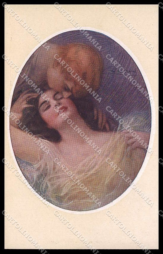 Illustratori Artist Signed Guerzoni Lady Romantic Couple serie 340-3 pc ZG6802 – fronte