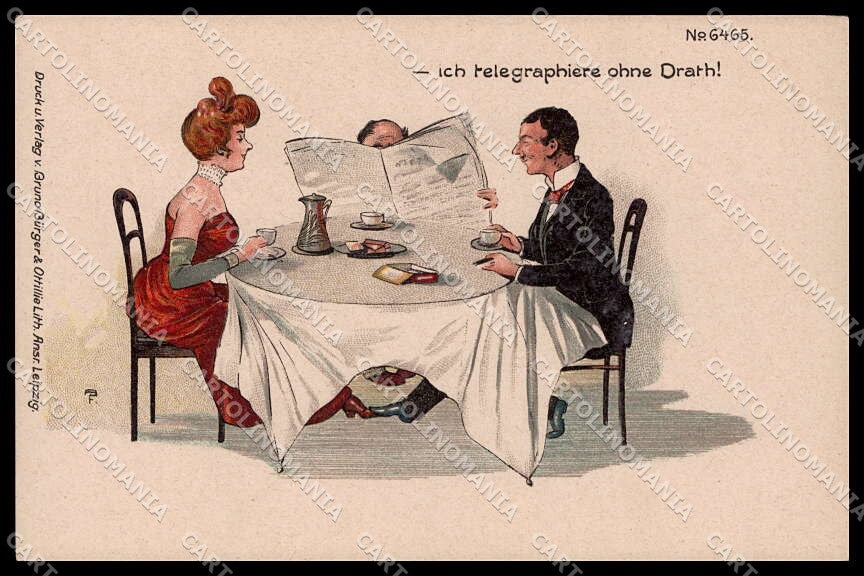 Illustratori Artist Signed AF Comic Couple Bruno Burger 6465 pc ZG6871 – fronte