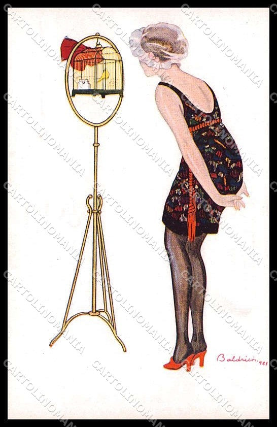 Illustratori Artist Signed R. Baldrich Lady Bird serie 919 cartolina ZG6884 – fronte