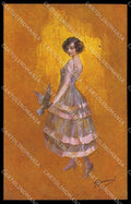Artist Signed Guerzoni Fashion Glamour Lady 1014-6 WRINKLES cartolina ZG6934 – fronte