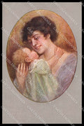 Illustratori Artist Signed Vecchi Lady Baby serie 2345-1 cartolina ZG6936 – fronte
