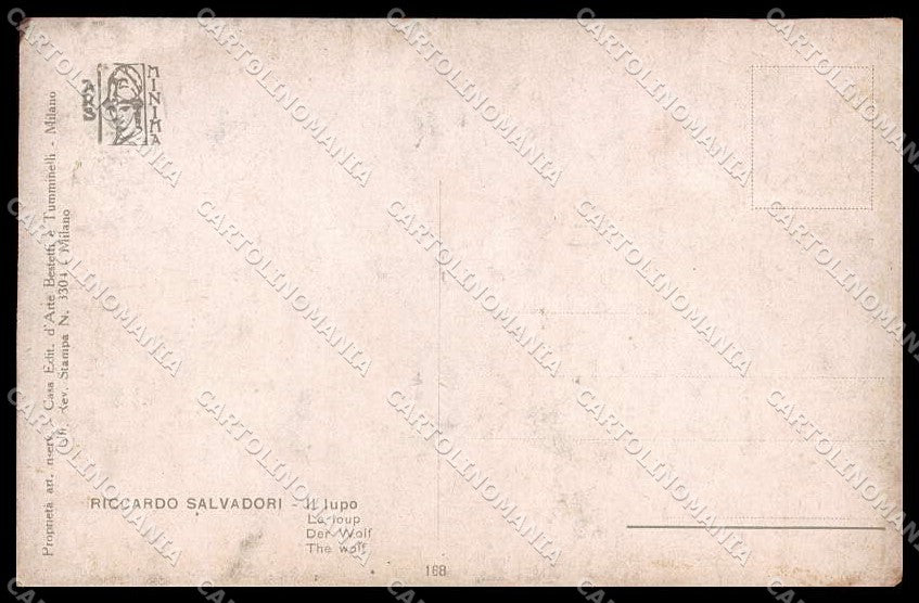 Illustratori Artist Signed Salvadori Fashion Glamour Lady Ars Minima pc ZG6958 – retro